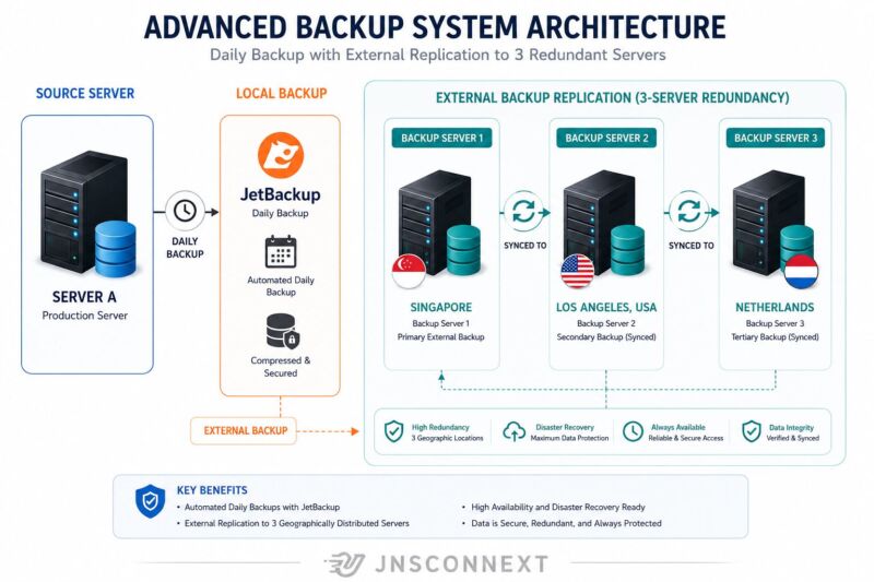 backup system jnsconnext